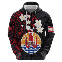 French Polynesia Tiare Day Hoodie Seal and Polynesian Pattern LT03 - Polynesian Pride