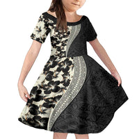 Bula Hibiscus Festival Family Matching Summer Maxi Dress and Hawaiian Shirt Tapa Pattern Half Style