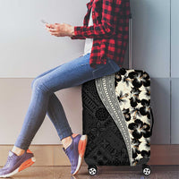 Bula Hibiscus Festival Luggage Cover Tapa Pattern Half Style LT03 - Polynesian Pride