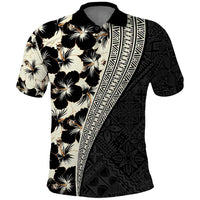 Bula Hibiscus Festival Polo Shirt Tapa Pattern Half Style