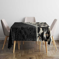 Bula Hibiscus Festival Tablecloth Tapa Pattern Half Style