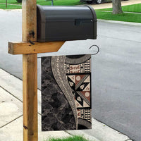 Bula Hibiscus Festival Garden Flag Fijian Masi Pattern Half Style