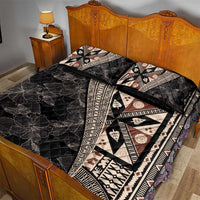 Bula Hibiscus Festival Quilt Bed Set Fijian Masi Pattern Half Style