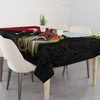 Papua New Guinea Independence Day Tablecloth Bird-of-Paradise with Map and Polynesian Pattern