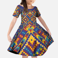 Kolose-Tuvalu Crochet Family Matching Off Shoulder Maxi Dress and Hawaiian Shirt with Polynesian and Pacific Tattoos - Polynesian Pride