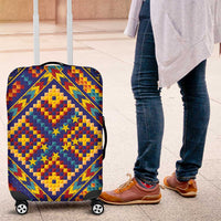 Kolose-Tuvalu Crochet Luggage Cover with Polynesian and Pacific Tattoos - Polynesian Pride