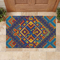 Kolose-Tuvalu Crochet Rubber Doormat with Polynesian and Pacific Tattoos - Polynesian Pride