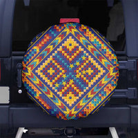 Kolose-Tuvalu Crochet Spare Tire Cover with Polynesian and Pacific Tattoos LT03 No hole Navy - Polynesian Pride
