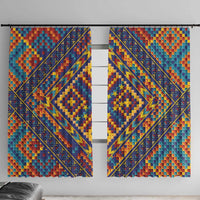 Kolose-Tuvalu Crochet Window Curtain with Polynesian and Pacific Tattoos - Polynesian Pride