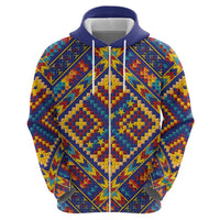 Kolose-Tuvalu Crochet Zip Hoodie with Polynesian and Pacific Tattoos - Polynesian Pride