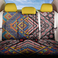Tuvaluan and New Zealand Culture Back Car Seat Cover The Art of Kolose and Taniko - Polynesian Pride
