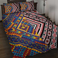 Tuvaluan and New Zealand Culture Quilt Bed Set The Art of Kolose and Taniko - Polynesian Pride