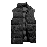 Hawaiian Kakau Art and Hisbiscus Tattoo Sleeveless Puffer Jacket Tribal Pattern-Black Gradient Style - Polynesian Pride