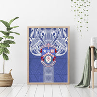 Tonga Apifoou School Canvas Wall Art Ngatu and Polynesian Pattern LT03 - Polynesian Pride