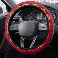 Tonga Beulah College Steering Wheel Cover Ngatu and Polynesian Pattern LT03 - Polynesian Pride