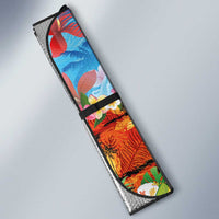 Hawaiian Love-Couple Dolphins and Flamingos Auto Sun Shade - Polynesian Pride