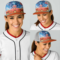 Hawaiian Love-Couple Dolphins and Flamingos Baseball Net Cap LT03 - Polynesian Pride