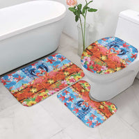 Hawaiian Love-Couple Dolphins and Flamingos Bathroom Set - Polynesian Pride