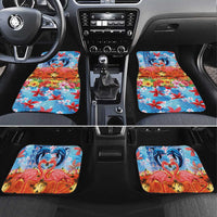 Hawaiian Love-Couple Dolphins and Flamingos Car Mats - Polynesian Pride