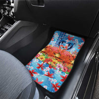 Hawaiian Love-Couple Dolphins and Flamingos Car Mats - Polynesian Pride