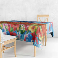 Hawaiian Love-Couple Dolphins and Flamingos Tablecloth - Polynesian Pride