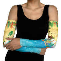 Hawaiian Alohawaii Arm Sleeves Tropical Plants and Animals on The Beach - Polynesian Pride