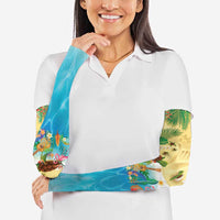 Hawaiian Alohawaii Arm Sleeves Tropical Plants and Animals on The Beach - Polynesian Pride