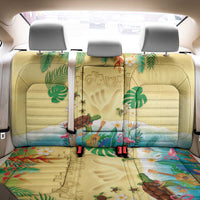 Hawaiian Alohawaii Back Car Seat Cover Tropical Plants and Animals on The Beach - Polynesian Pride