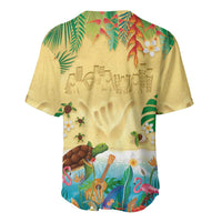 Hawaiian Alohawaii Baseball Jersey Tropical Plants and Animals on The Beach - Polynesian Pride