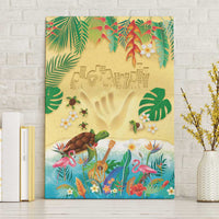 Hawaiian Alohawaii Canvas Wall Art Tropical Plants and Animals on The Beach - Polynesian Pride