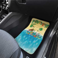 Hawaiian Alohawaii Car Mats Tropical Plants and Animals on The Beach - Polynesian Pride