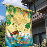Hawaiian Alohawaii Garden Flag Tropical Plants and Animals on The Beach LT03 - Polynesian Pride