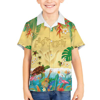 Hawaiian Alohawaii Hawaiian Shirt Tropical Plants and Animals on The Beach - Polynesian Pride