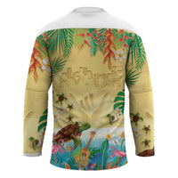Hawaiian Alohawaii Hockey Jersey Tropical Plants and Animals on The Beach LT03 - Polynesian Pride