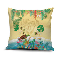 Hawaiian Alohawaii Pillow Cover Tropical Plants and Animals on The Beach LT03 Multicolor - Polynesian Pride