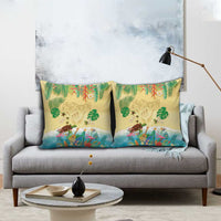 Hawaiian Alohawaii Pillow Cover Tropical Plants and Animals on The Beach LT03 - Polynesian Pride