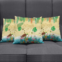 Hawaiian Alohawaii Pillow Cover Tropical Plants and Animals on The Beach LT03 - Polynesian Pride