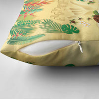 Hawaiian Alohawaii Pillow Cover Tropical Plants and Animals on The Beach LT03 - Polynesian Pride