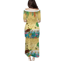 Hawaiian Alohawaii Puletasi Tropical Plants and Animals on The Beach LT03 - Polynesian Pride