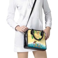 Hawaiian Alohawaii Shoulder Handbag Tropical Plants and Animals on The Beach - Polynesian Pride