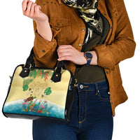 Hawaiian Alohawaii Shoulder Handbag Tropical Plants and Animals on The Beach - Polynesian Pride