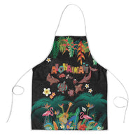 Hawaiian Alohawaii Apron Tribal Sea Animals Tattoo and Tropical Plants - Polynesian Pride