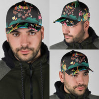 Hawaiian Alohawaii Classic Cap Tribal Sea Animals Tattoo and Tropical Plants - Polynesian Pride