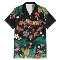 Hawaiian Alohawaii Family Matching Mermaid Dress and Hawaiian Shirt Tribal Sea Animals Tattoo and Tropical Plants - Polynesian Pride