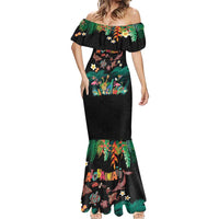 Hawaiian Alohawaii Mermaid Dress Tribal Sea Animals Tattoo and Tropical Plants - Polynesian Pride