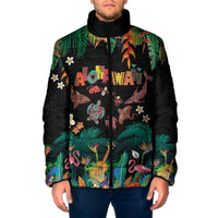 Hawaiian Alohawaii Padded Jacket Tribal Sea Animals Tattoo and Tropical Plants - Polynesian Pride
