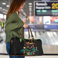 Hawaiian Alohawaii Travel Bag Tribal Sea Animals Tattoo and Tropical Plants - Polynesian Pride