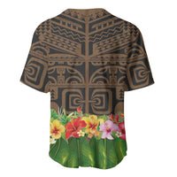Hawaiian Hula Costume Baseball Jersey Tribal Tattoo and Tropical Plants Skirt - Polynesian Pride