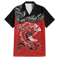 Personalised Aotearoa Toitu Te Tiriti Family Matching Tank Maxi Dress and Hawaiian Shirt Taniwha Tribal Motifs