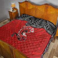 Aotearoa Toitu Te Tiriti Quilt Taniwha Tribal Motifs